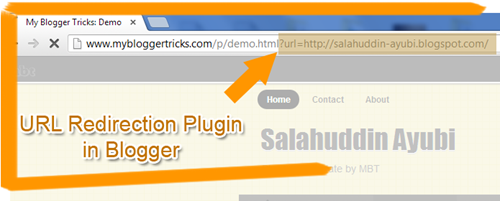 URL Redirection for Demo and Download Links in Blogger