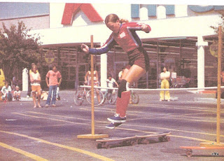 Over the high jump on this Makaha demo at a K Mart Store