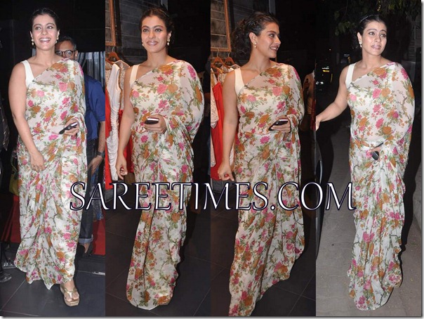 Kajol_Printed_Sari