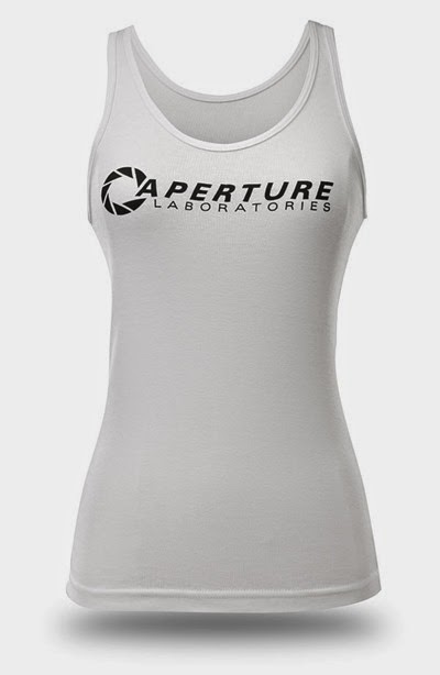 Chell Aperture Laboratories Portal Tank Top from ThinkGeek Chell Aperture Laboratories Portal Tank Top from ThinkGeek