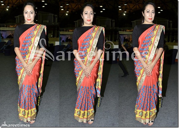 Peach_Designer_Saree