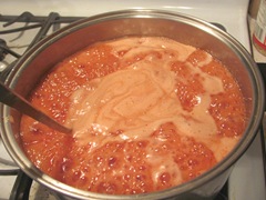 7.25.12 strawberry jam coming to a boil