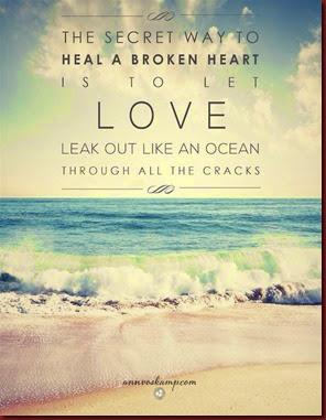 Broken heart heals