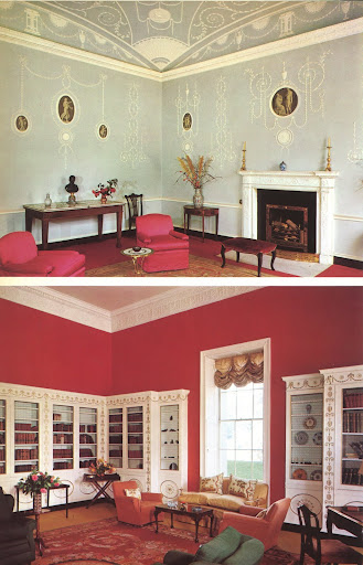 The Wedgwood room/library of the Italian embassy in Dublin, both examples of some of the oldest remaining Adam style interiors. The Wedgwood room/library of the Italian embassy in Dublin, both examples of some of the oldest remaining Adam style interiors.