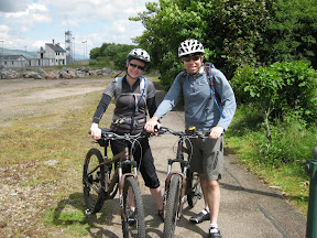 our coast-to-coast bike trip across scotland starts at fort williams.  we have about six days and 200 miles of dirt trails in front of us.  fort williams should be an easy day.  we start around 4pm and just need to bike fifteen miles to our first bed and breakfast in speanbridge.