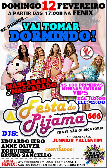 vai toma dormindo flyer matine Santos