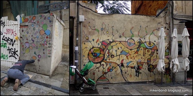 Even the graffiti art is fresh Even the graffiti art is fresh