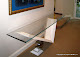 Glass top with flat polished edge in Danville, CA home