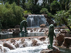 A fountain outside the MGM Mirage.