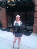 Dolled up for a big night out. Dinner at Del Posto was amazing.