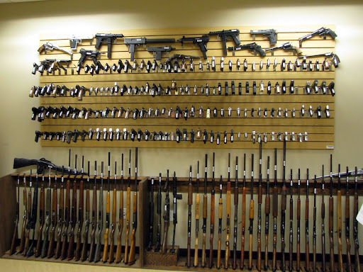 The weapons library of the firearms lab which aids in the identification and examination of evidence. (Photo credit: Jeremy Shreckhise)