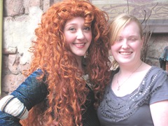 Disney trip closeup merida and katie