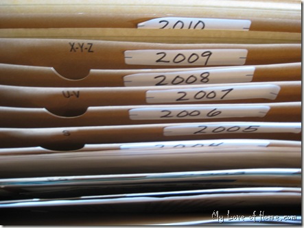 Organize keepsakes