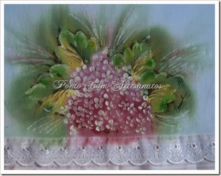 Pintura de hortências rosadas Pintura de hortências rosadas