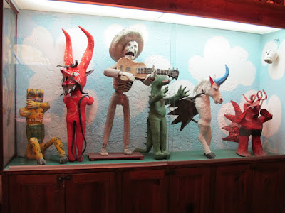 his display in the front room