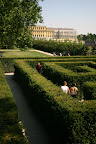 Glenn in the labyrinth at Schonbrunn