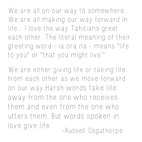 words that give life -- osguthrope