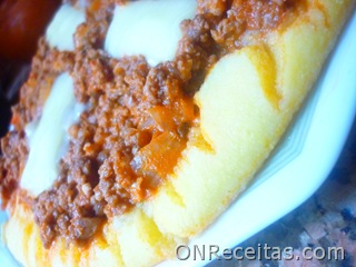 Polenta recheada Polenta recheada
