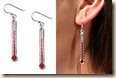 thermometer earrings