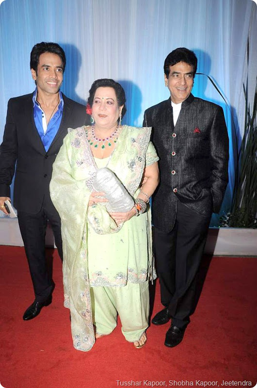 Tusshar Kapoor, Shobha Kapoor, Jeetendra