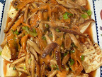 Finished dish of Sweet and Sour Tofu with Vegetables