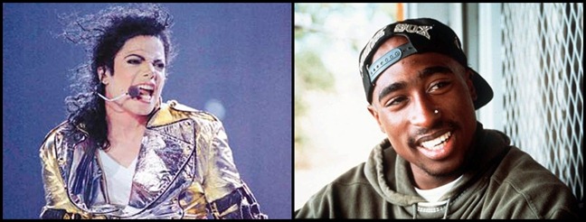 Michael Jackson e Tupac Shakur Michael Jackson e Tupac Shakur