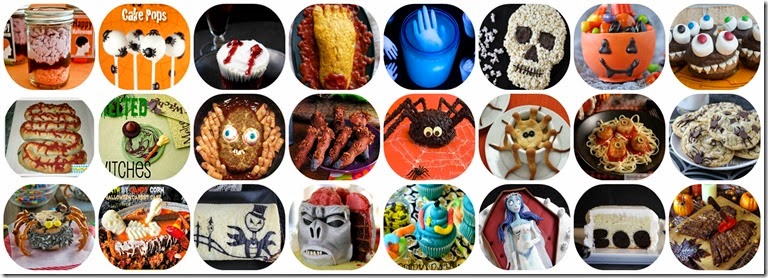 hallooween food collage