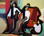 "Thanaka" 50х60 (oil/acrylic on canvas)