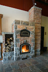 Temp Cast Masonry Heater in our showroom