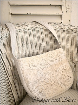Vintage Inspired Purse - Lace Back Vintage Inspired Purse - Lace Back