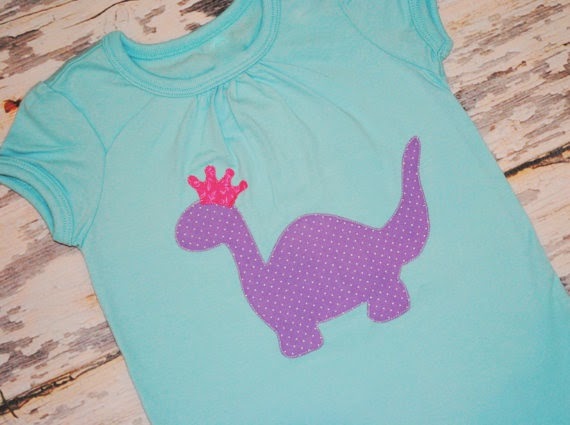 Princess dinosaur shirt