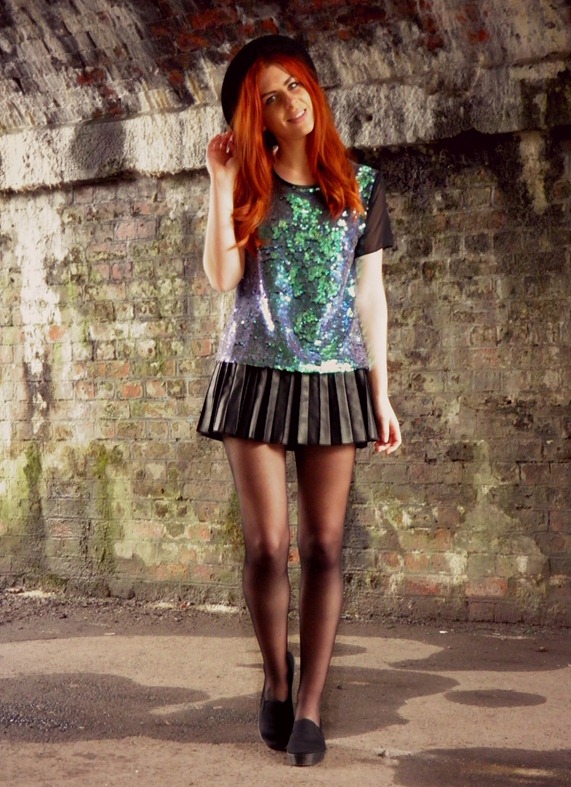 Lashes Of London Green Sequin Top