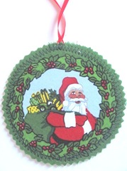 2011 fabric ornament front john deere