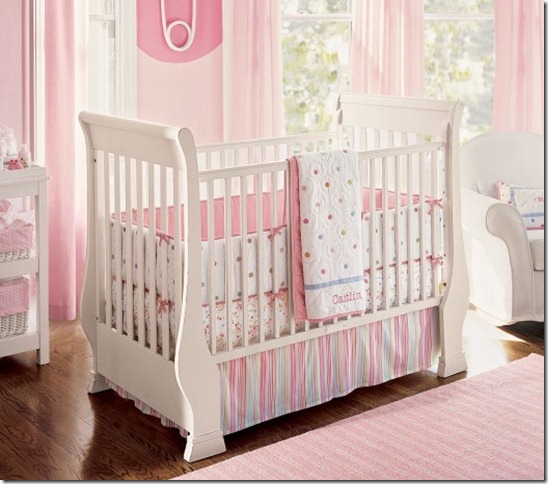 Nice-pink-bedding-for-pretty-girls-nursery-from-prottery-barn-8-524x462