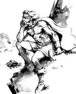 A Contemplative Thor, Asatru Gods And Heroes