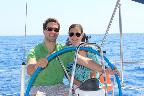 Sailing around the southern coast of Rhodes.