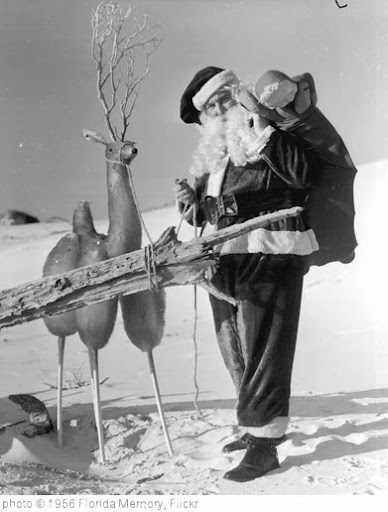 'Santa Claus with reindeer at the beach: Panama City Beach, Florida' photo (c) 1956, Florida Memory - license: http://www.flickr.com/commons/usage/