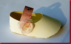 baby shoe decorated