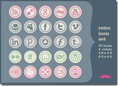 retro icon set retro icon set