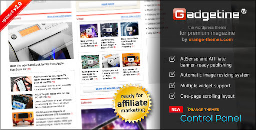 Gadgetine Wordpress Theme for Premium Magazine - ThemeForest Item for Sale
