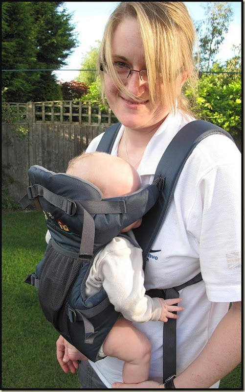 Vaude Soft 111 Baby Carrier with 8 week old baby