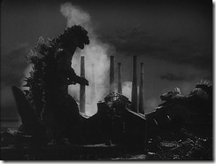 Godzilla Raids Again Smokestacks