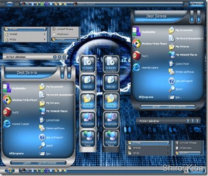 Blue Underglow XP Themes