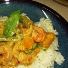 Prawn and Pumpkin Coconut Milk Curry - Konju Pulungari