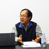 Sarawakの華人社会について話すDaniel Chew氏 / Mr. Chew shared his thoughts on the society of ethnic Chinese in Sarawak.