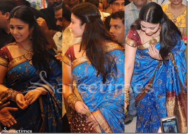 Charmi_Blue_Saree