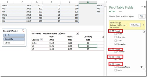 3 Changed table names in Excel 2013