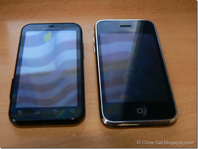 Motorola Defy iPhone 3G