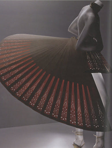 This skirt design is made from wood. It reminds me of a birds tail. This skirt design is made from wood. It reminds me of a birds tail.