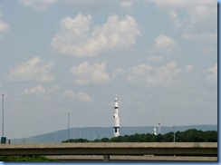 8504 I-565 (Alt. US-72), Alabama - first view of US Space and Rocket Center - Huntsville, Alabama